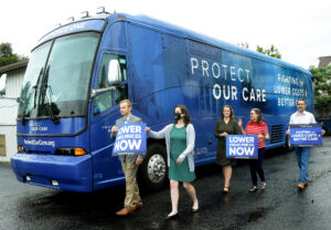 Local delegates, residents, push for Congress to pass health care legislation during Protect Our Care bus stop